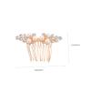 Baluue 4pcs Crystal Hair Comb for Bride Elegant Rhinestone Side Combs for Weddings Accessories for Women for Bridal Parties and Special Occasions view 2