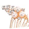 Baluue 4pcs Crystal Hair Comb for Bride Elegant Rhinestone Side Combs for Weddings Accessories for Women for Bridal Parties and Special Occasions view 3