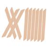 Baluue 10pcs Slanted Wooden Sticks for Hair Removal Precision Applicators for Eyebrows Lips Nose and Face Waxing for Home and Salon Use view 1