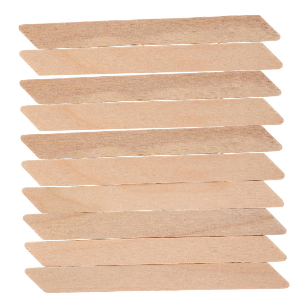 Didiseaon 10pcs Hair Removal Sticks Applicator Sticks for Body Waxing Wooden for Face Eyebrow and Lip