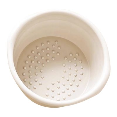 DOITOOL Plastic Foot Soak Bath Tub Durable Foot Bath Barrel for Massage Cream Color Compact and Lightweight for Relaxation and Self-care