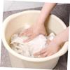 DOITOOL Plastic Foot Soak Bath Tub Durable Foot Bath Barrel for Massage Cream Color Compact and Lightweight for Relaxation and Self-care view 3