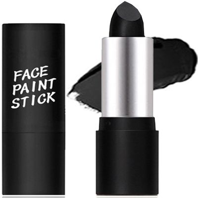 Black Face Paint Stick,Black Body Paint,Face Painting for Clown Makeup,Face Body Paint for Halloween SFX Cosplay Zombie Skeleton Joker Makeup,Safe for Adults and Kids