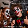 Black Face Paint Stick,Black Body Paint,Face Painting for Clown Makeup,Face Body Paint for Halloween SFX Cosplay Zombie Skeleton Joker Makeup,Safe for Adults and Kids view 2