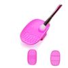 Didiseaon Silicone Makeup Brush Cleaner Mat Brush Cleaning Pad Suction Cup Portable Scrubber Tool for Beauty Enthusiasts view 1