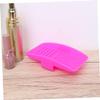 Didiseaon Silicone Makeup Brush Cleaner Mat Brush Cleaning Pad Suction Cup Portable Scrubber Tool for Beauty Enthusiasts view 4