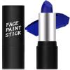 Blue Face Body Paint Stick,Blue Face Paint for Sally Corpse Bride Avatar Makeup,Waterproof Highly Pigmented Body Paint for Halloween SFX Cosplay Makeup,Eye Black Stick for Baseball&Softball view 1