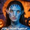 Blue Face Body Paint Stick,Blue Face Paint for Sally Corpse Bride Avatar Makeup,Waterproof Highly Pigmented Body Paint for Halloween SFX Cosplay Makeup,Eye Black Stick for Baseball&Softball view 2