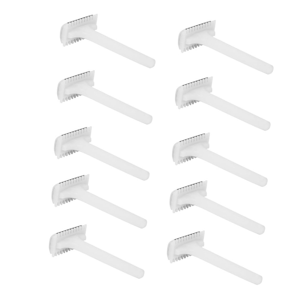 Ipetboom 25PCS Disposable Double-Edge Razors for Men and Women Safe Hair Removal Shavers Lubricating Strip for Travel and Personal Care