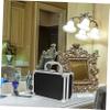 FOMIYES Makeup Suitcase Organizer Portable Cosmetic Travel Case Aluminum Makeup Case view 3