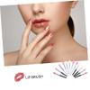 VICASKY 12pcs Silicone Lip Brush Makeup Brush Lipstick Applicator Makeup Cosmetics Lip Mask for Travel view 2