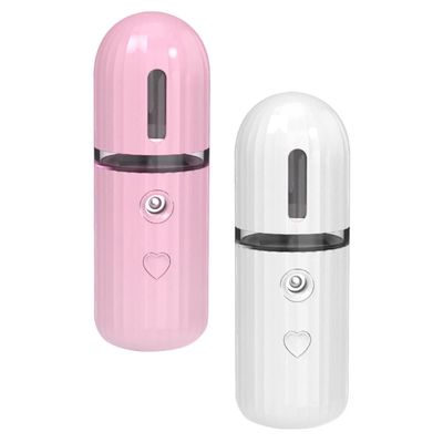 Gogogmee 2pcs Handy Moisturizing Mist Sprayer Air Humidifier Facial Mist Sprayer Humidifier Fine for Face