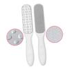 FOYTOKI 2pcs Stainless Steel Double-Sided Foot File for Dead Skin Removal Ergonomic Pedicure Scrubber for Care White view 4