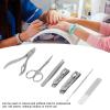 7 PCS Manicure Set, Stainless Steel Nail Clipper Set Nail Clippers for Men Women Makeup Studios view 3
