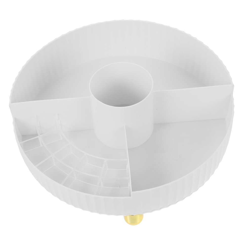 Anneome Makeup Rotating Organizer Tray Multi-functional Cosmetic Storage for Vanity Dresser and Bathroom Features Base for Easy Access Capacity