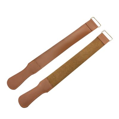 Ipetboom 2pcs Leather Strop for Precision Sharpening Cowhide Polishing Cloth for Straight Blades and Woodworking Tools