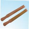 Ipetboom 2pcs Leather Strop for Precision Sharpening Cowhide Polishing Cloth for Straight Blades and Woodworking Tools view 3