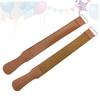 Ipetboom 2pcs Leather Strop for Precision Sharpening Cowhide Polishing Cloth for Straight Blades and Woodworking Tools view 4