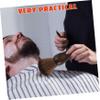 FOMIYES 1set Men Beard Grooming Brush Soft Bristle Hair Cleaning Brush for Barbers Ergonomic Design for for Beard Styling and Cleanup view 4