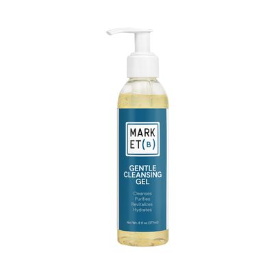 Market B Gentle Cleansing Gel for All Skin Types, Sensitive & Acne-Prone Skin - Oil-Free Face Wash with Witch Hazel & Licorice Root, Hydrating Vegan Cleanser, pH-Balanced, Cruelty-Free, USA-Made