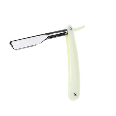 Didiseaon Manual Beard Shaver for Men 6pc Barber Razor Set Vintage Razor Holder Safe Shaving Tool White
