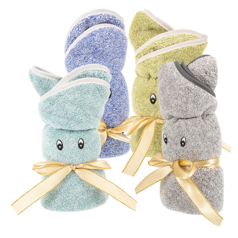 Anneome 4pcs Washable Makeup Removal Towels Soft Coral Fleece Face Cloths for Gentle Cleansing Lightweight and Portable Cleaning Towels Blue Gray Green Lake Blue Home and Travel