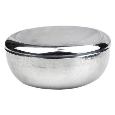 FRCOLOR 1pc Men's Electric Razor Shaving Bowl Stainless Steel Razor Brush Shaving Bowl