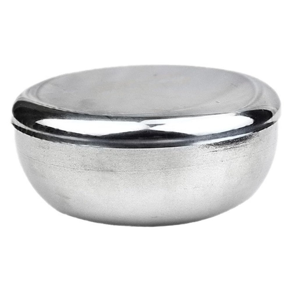 FRCOLOR 1pc Men's Electric Razor Shaving Bowl Stainless Steel Razor Brush Shaving Bowl