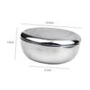 FRCOLOR 1pc Men's Electric Razor Shaving Bowl Stainless Steel Razor Brush Shaving Bowl view 2