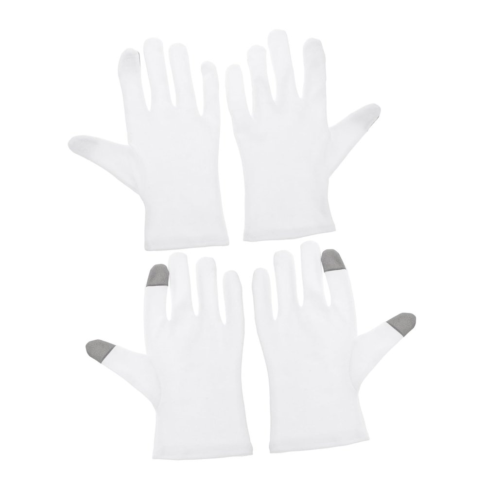Didiseaon 2pairs Overnight Moisturizing Gloves Touchscreen Friendly Cotton Spa Gloves for Dry Hands
