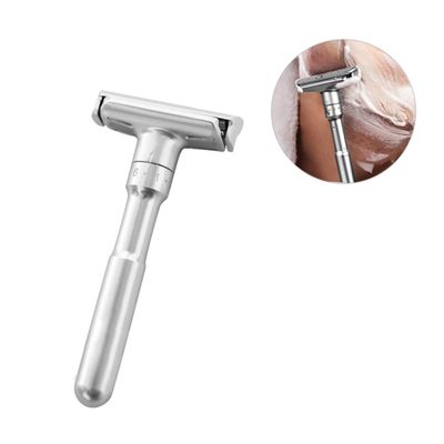 Ipetboom Manual Double-sided Razor Holder with Adjustable Blades for Men Lightweight Durable Shaving Machine with Razor Blades for Home and Travel Use