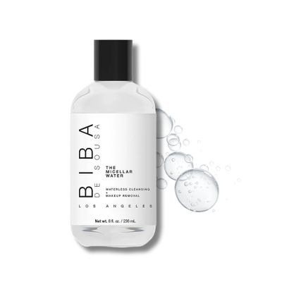 Biba De Sousa The Micellar Water, No-Rinse Cleanser & Facial Makeup Remover - Soothing Cleanser for Sensitive Skin - For All Skin Types (8oz)