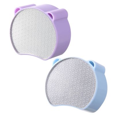 Ipetboom 2pcs Hair Eraser for Women Dual-sided Exfoliation Tool Portable Handheld Hair Remover for Home and Travel Use Fun Design in and Easy Manual