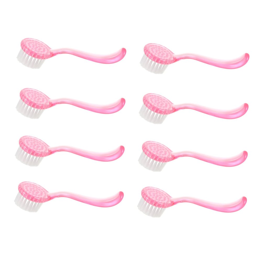 Didiseaon 8pcs Facial Cleansing Brush Pore Scrub Deep Clean Face Brush Natural Bristles Scrubber Exfoliator Random Color