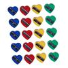 DIYEAH 60pcs Love Heart Single Hole Pencil Sharpener for Makeup Eyebrow and Pencils Compact Design for School and Travel view 1
