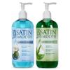 SATIN SMOOTH Pre Wax Cleanser & Aloe Vera Post Wax Cooling Gel Duo - Hair Removal Prep and Aftercare Kit, 16 oz view 1