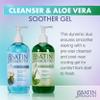 SATIN SMOOTH Pre Wax Cleanser & Aloe Vera Post Wax Cooling Gel Duo - Hair Removal Prep and Aftercare Kit, 16 oz view 3