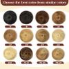 isheeny Hair Buns Extensions for White Women, Drawstring Updo Donut Chignon, Real Hair Fake Ballet Bun for Women & Girls | Messy Bun Haipieces for Effortless Style (Dark Brown) view 4