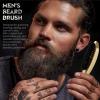 Beard Brush for Men  Ergonomic Curved Design for Beard & Mustache Grooming and Styling  Promotes Beard Growth  Portable and Travel-Friendly view 3