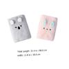 CORHAD 2pcs Cute Cartoon 3D Bear Rabbit Hair Drying Towels Soft Coral Fleece Absorbent Quick Dry Towel for Boys and Girls Bath and Shower view 2