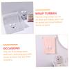 CORHAD 2pcs Cute Cartoon 3D Bear Rabbit Hair Drying Towels Soft Coral Fleece Absorbent Quick Dry Towel for Boys and Girls Bath and Shower view 3