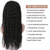 13x4 HD Transparent Lace Front Wigs Human Hair Deep Wave Glueless Wigs Human Hair Pre Plucked Lace Frontal Wigs Natural Color for Black Women (150 density, 10inch) view 4