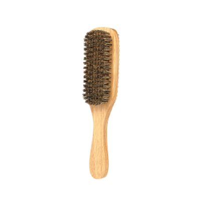 Ipetboom Bristle Beard Styling Maker Portable Men Beard Brush Handle Double-sided for Grooming Shaping for Travel Daily Use for Optimal Control