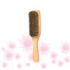 Ipetboom Bristle Beard Styling Maker Portable Men Beard Brush Handle Double-sided for Grooming Shaping for Travel Daily Use for Optimal Control view 4