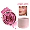 Pink Blusher, 3D Rose Makeup Flower Petal Blush for Cheeks, Natural Glowing Redness Long Lasting Buildable Color, Contouring and Brightening, Makeup Powder blusher as Festival Gifts(#03) view 2