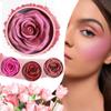 Pink Blusher, 3D Rose Makeup Flower Petal Blush for Cheeks, Natural Glowing Redness Long Lasting Buildable Color, Contouring and Brightening, Makeup Powder blusher as Festival Gifts(#03) view 3