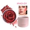 3D Matte Blusher, Rose Makeup Flower Petal Blush for Cheeks, Natural Glowing Redness Long Lasting Buildable Color, Contouring and Brightening, Makeup Powder blush as Festival Gifts(#01) view 2