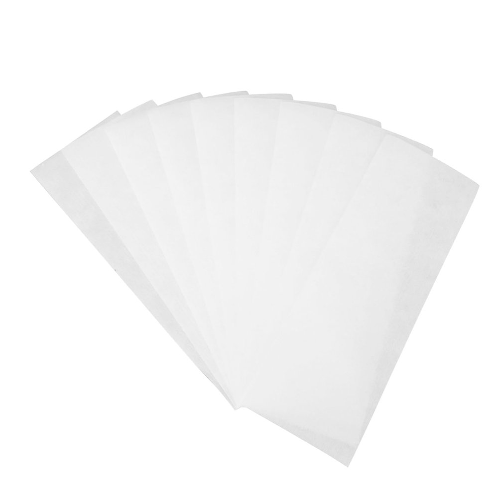 FOYTOKI 200pcs Hair Removal Wax Paper Non-woven Strips for Manicure Waxing Paper for Women Men Safe Skin-friendly