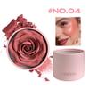 3d Rose Petal Blush, Matte Flower Petal Rose Makeup Blusher for Cheeks, Natural Glowing Redness Long Lasting Buildable Color, Contouring and Brightening, Makeup Powder blusher Gifts(#04) view 2