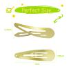 120 Pack Gold Metal Snap Hair Clips - Non-Slip Hairpins Barrettes for Women & Girls, Secure Braids, Updos, Buns - Durable & Lightweight (Plastic Storage Box Included) view 2